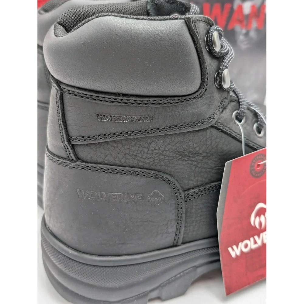 Wolverine Work Boot Men 11.5 Black Carlsbad W231124 Waterproof Steel Toe Rugged